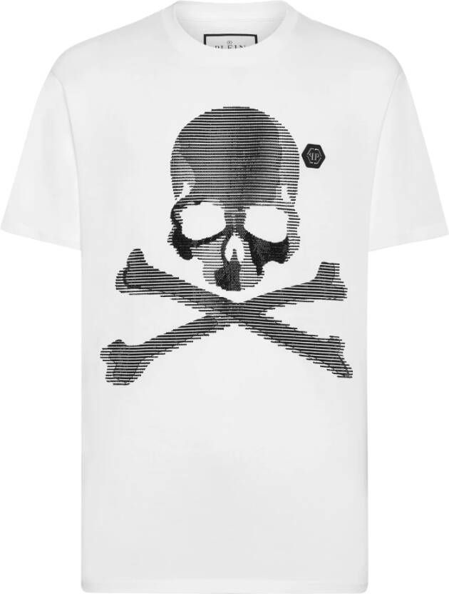 Philipp Plein Casual Katoenen T-shirt White Heren