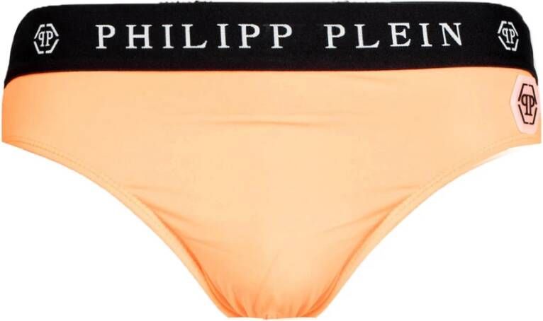 Philipp Plein Strandkleding Collectie Oranje Heren