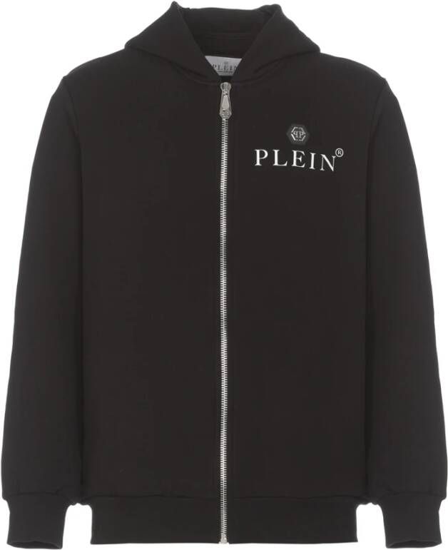 Philipp Plein Zwarte zip-through sweatshirt Zwart Heren