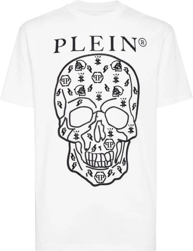 Philipp Plein T-shirt ronde nek ss Wit Heren