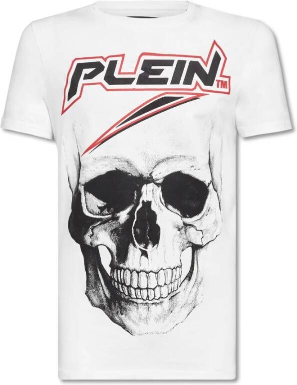 Philipp Plein T-shirt rondeek SS-ruimte Wit Heren