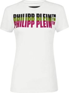 Philipp Plein T-Shirt Round Neck Wit Dames