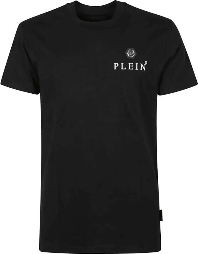Philipp Plein Klassiek Heren Zwart Logo T-Shirt Black Heren