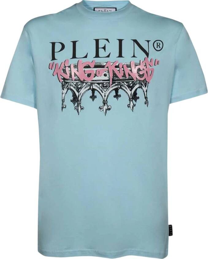 Philipp Plein Pabc Utk0207 Pjy002N T-Shirt Blue Heren