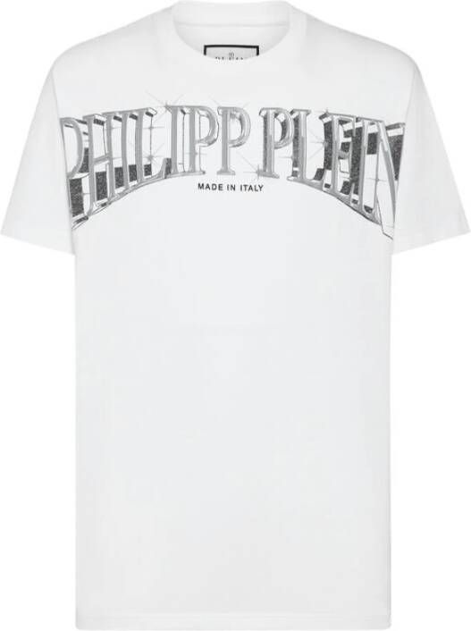 Philipp Plein Witte T-shirts en poloshirts White Heren