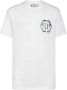 Philipp Plein Korte Mouw T-shirt van Glas met Holografische Print White Heren - Thumbnail 1