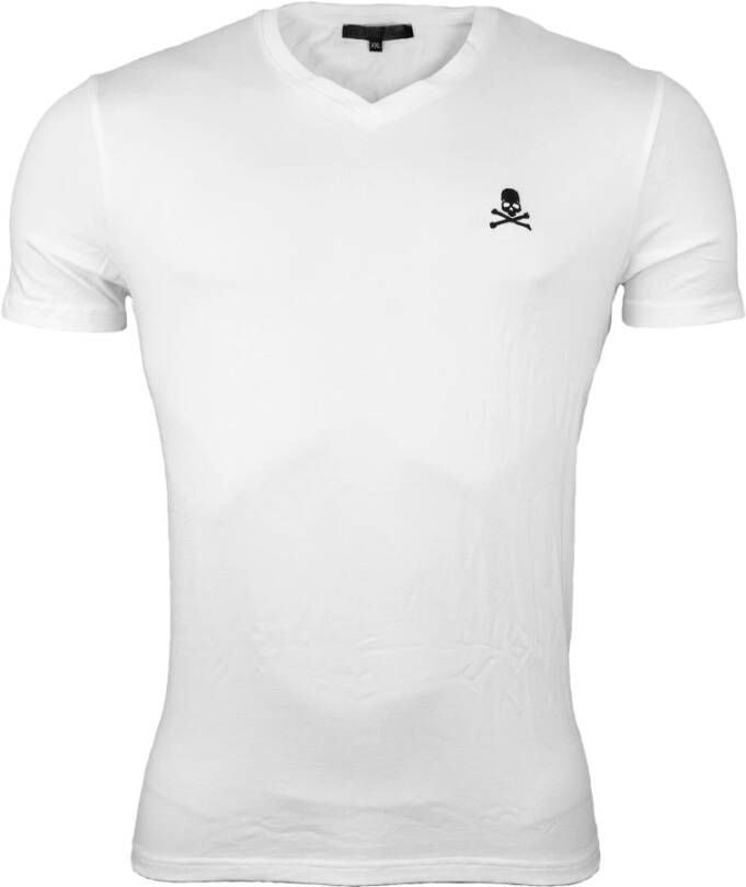 Philipp Plein Heren T-shirt uit de Lente Zomer Collectie Utpg11 Wit Heren