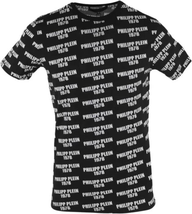Philipp Plein Hoogwaardig Logo Print T-Shirt Utpg21 Zwart Heren