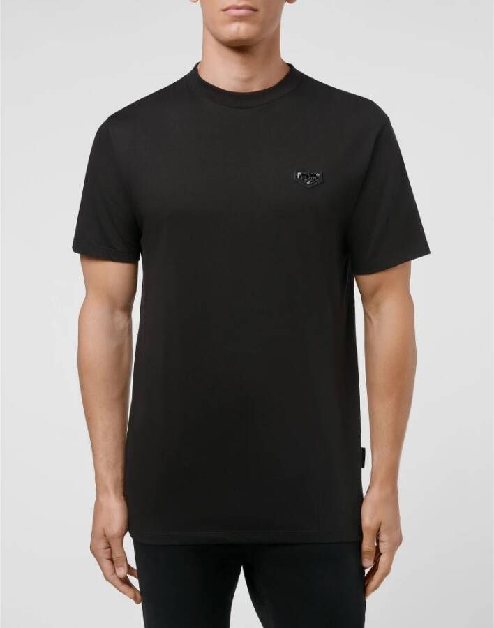 Philipp Plein Utk0036 Stijlvolle Tee voor Mannen Zwart Heren