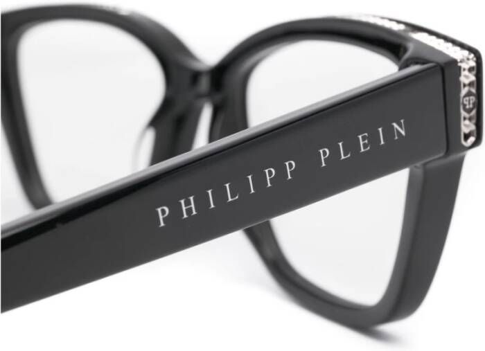 Philipp Plein Hoogwaardige Vlinder Zonnebril Zwart Dames