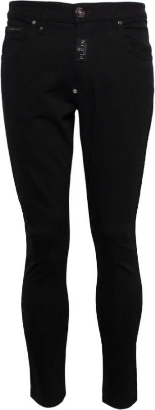 Philipp Plein Zwarte Skinny Jeans van Stretchkatoen Zwart Heren