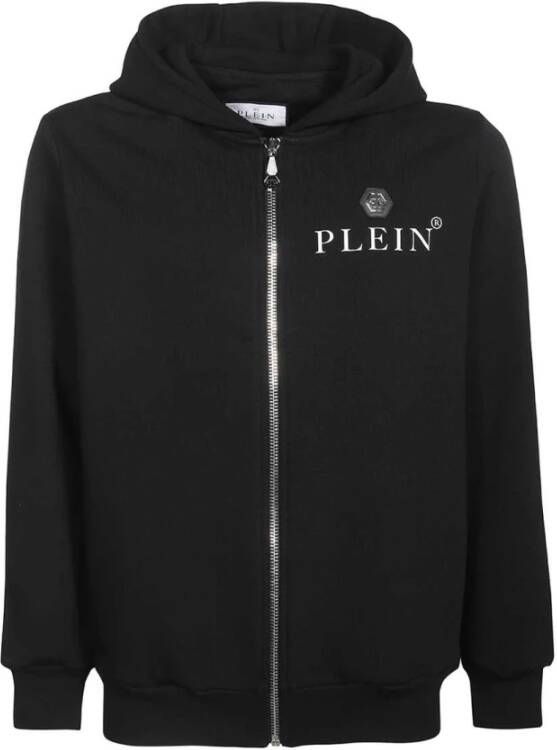 Philipp Plein Zwarte trui met capuchon Zwart Heren
