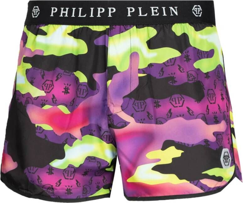 Philipp Plein zwemkleding Paars Heren