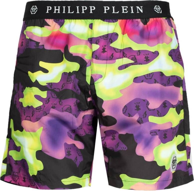 Philipp Plein Logo Zwembroek Meerkleurig Heren