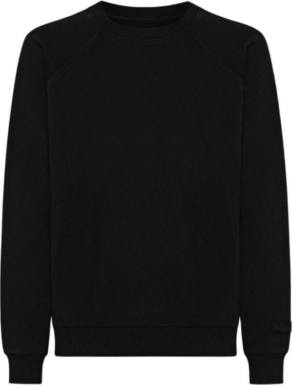Philippe Model Zwarte Jersey Crew Neck Sweatshirt Black Heren