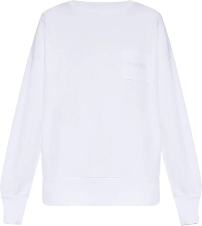 Philippe Model Witte Brigitte Sweatshirt Oversized Fit White Dames