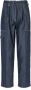 Philippe Model Coline Blauwe Katoenen Straight Leg Jeans Blauw Dames - Thumbnail 1