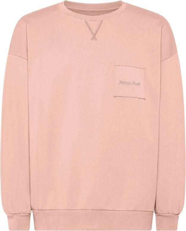 Philippe Model Bastien Roze Katoenen Crew Neck Sweatshirt Pink Heren