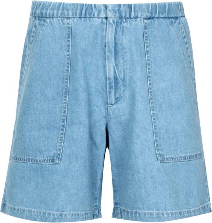 Philippe Model Denim Shorts Blauw Heren