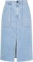 Philippe Model Moderne denim rok met Franse vrouwelijke stijl Blauw Dames - Thumbnail 1