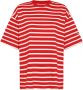 Philippe Model Gestreept Katoenen T-Shirt in Franse Stijl Red Dames - Thumbnail 1