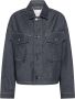 Philippe Model Blauwe Denim en Leren Jas Blue Dames - Thumbnail 1