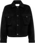 Philippe Model Zwarte Wollen Jas met Franse Essentie Black Dames - Thumbnail 1