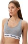 Philipp Plein Grijze Elastische Logo Top voor Vrouwen Gray Dames - Thumbnail 1