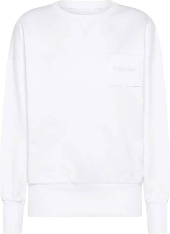 Philippe Model Witte Brigitte Sweatshirt Oversized Fit White Dames