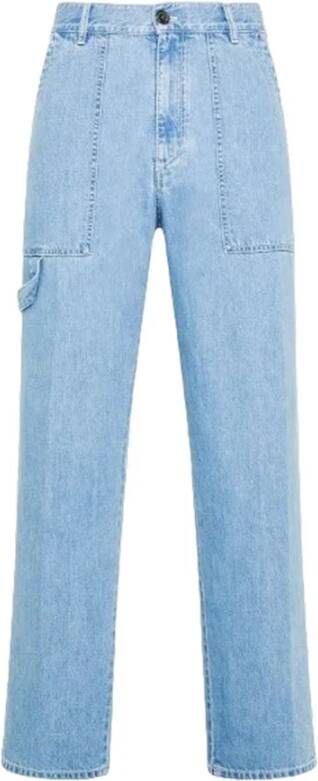 Philippe Model Heren Straight Jeans Katoenmix Blauw Heren