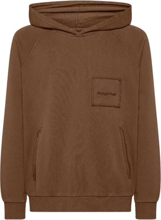 Philippe Model Hoodie in eigentijdse Franse stijl Brown Heren