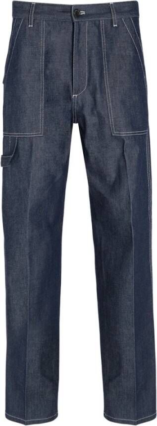 Philippe Model Middernachtblauwe Straight Jeans Blauw Heren