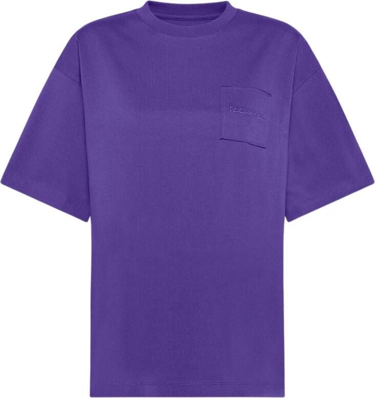 Philippe Model Monique Essence Paarse Katoenen T-shirt Purple Dames