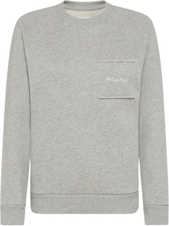 Philippe Model Moderne Franse stijl Crew Sweatshirt Grijs Dames