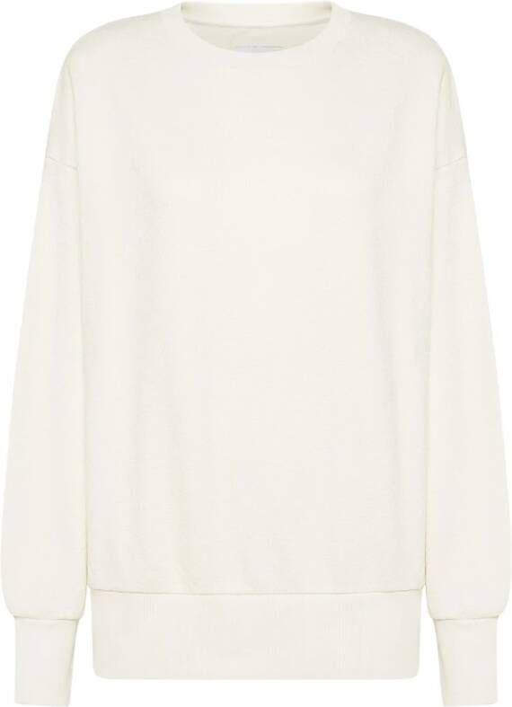 Philippe Model Moderne Franse stijl Crewneck Sweatshirt Beige Dames