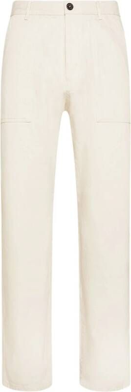 Philippe Model Denim broek in Franse militaire stijl White Heren