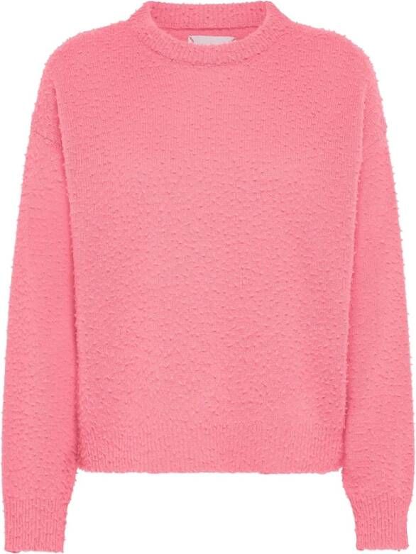 Philippe Model Zwarte Wollen Trui met Unieke Details Pink Dames