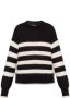 Philippe Model Rosalie Mohair Wollen Trui Zwart Crème Black Dames - Thumbnail 3