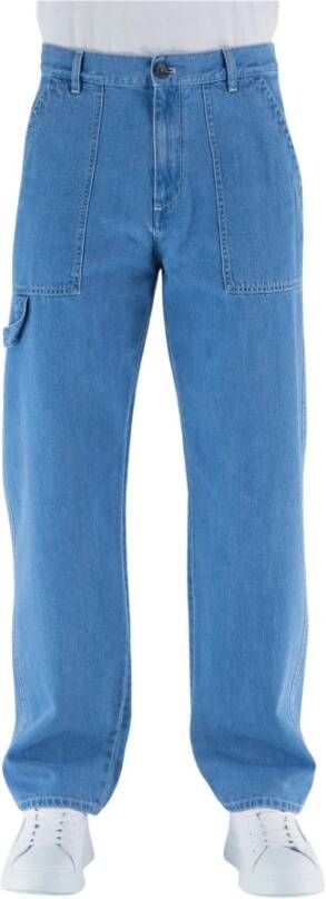 Philippe Model Straight Jeans Blauw Heren
