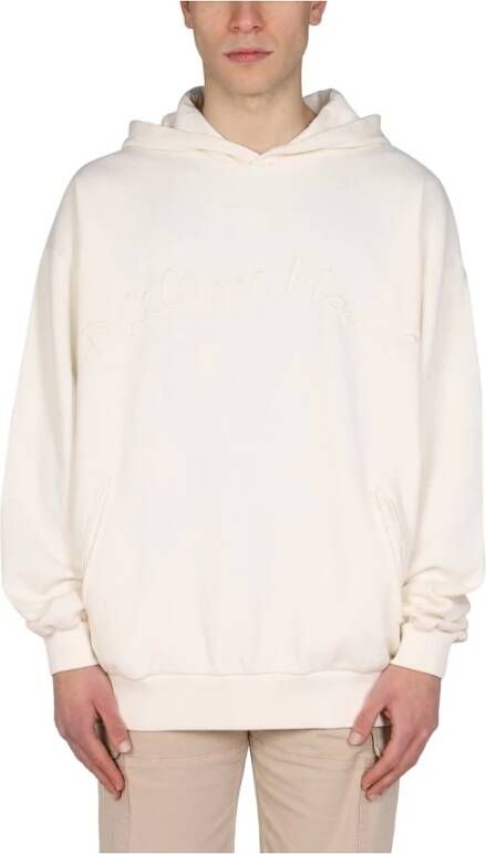 Philippe Model Sweatshirt met logo -borduurwerk Beige Heren