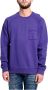 Philippe Model Oversized Katoenen Sweatshirt in Moderne Franse Stijl Paars Heren - Thumbnail 3
