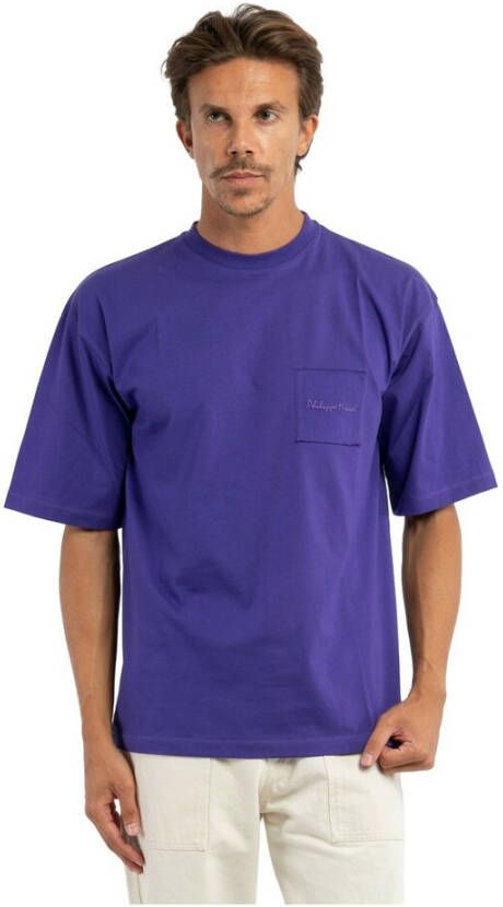 Philippe Model Minimalistische Franse stijl T-shirt Purple Heren