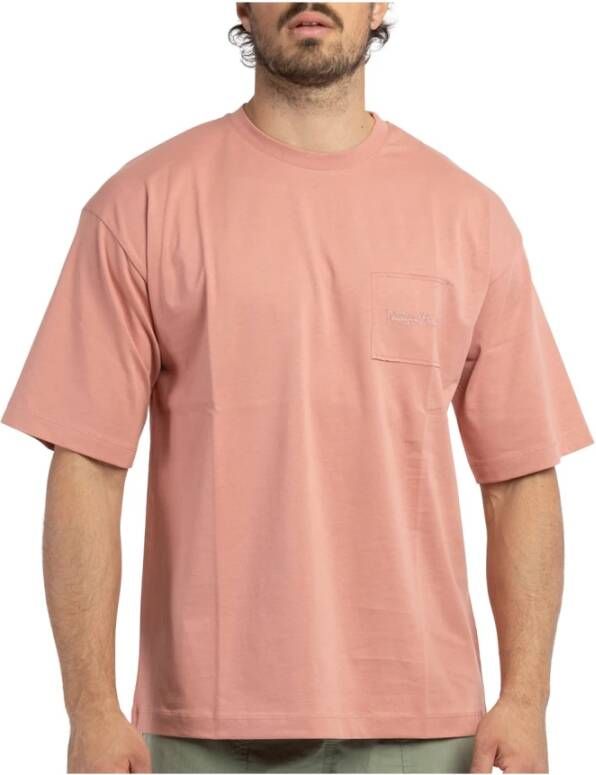 Philippe Model Maurice Essence Roze Katoenen T-shirt Pink Heren