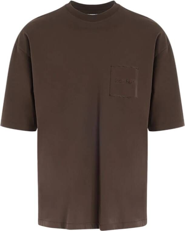 Philippe Model Maurice Essence T-shirt in walnootbruin Brown Heren