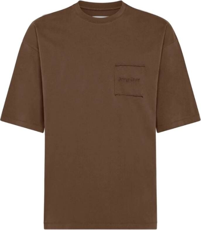 Philippe Model Maurice Essence T-shirt in walnootbruin Brown Heren