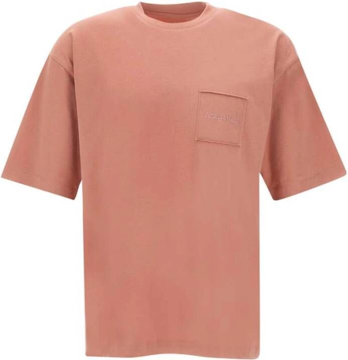 Philippe Model Maurice Essence Roze Katoenen T-shirt Pink Heren