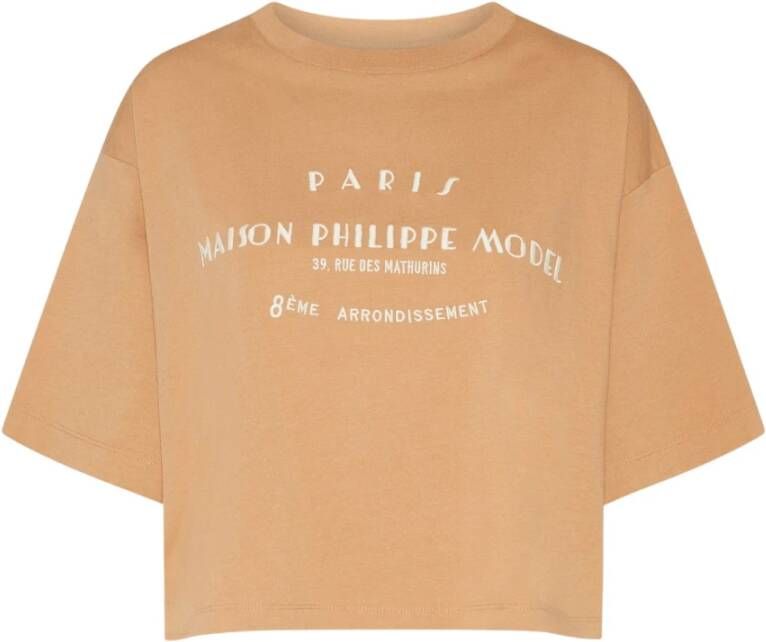 Philippe Model T-Shirts Beige Dames