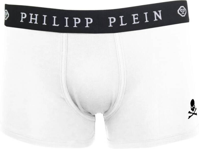 Philipp Plein Stijlvolle elastische boxershort set (2 stuks) White Heren
