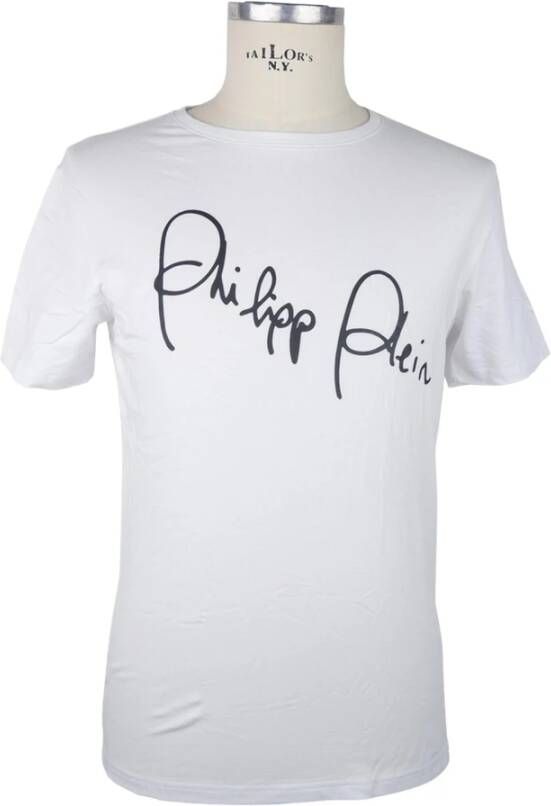 Philippe Model Witte elastische T-shirt voor heren Wit Heren