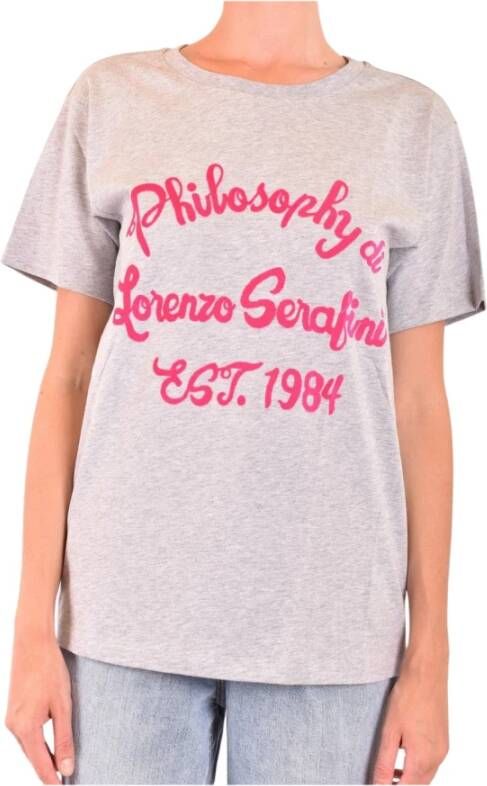 Philosophy di Lorenzo Serafini A07015744485 T-shirt Grijs Fw21 Grijs Dames